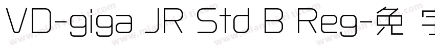 VD-giga JR Std B Reg字体转换